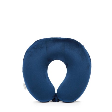 Oreiller de Voyage Molletonnée Comfort Bleu Minuit