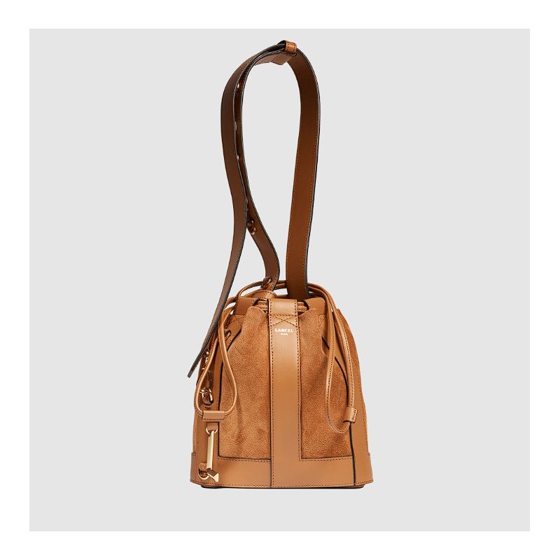 Sac Seau M Elles en Cuir et Suède Sac Seau M Elles en Cuir et Suède