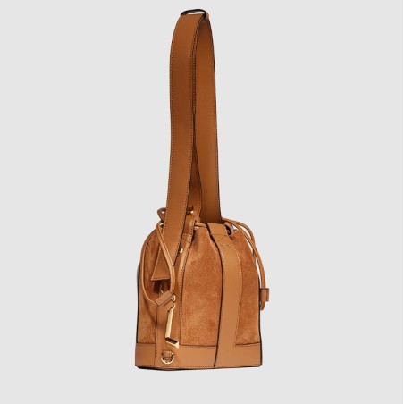 Sac Seau M Elles en Cuir et Suède 