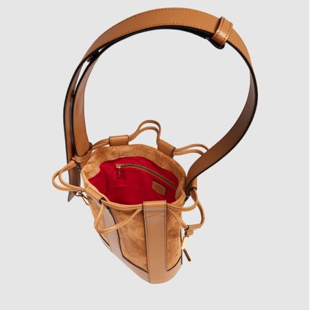 Sac Seau M Elles en Cuir et Suède 