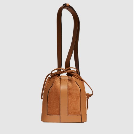 Sac Seau M Elles en Cuir et Suède 