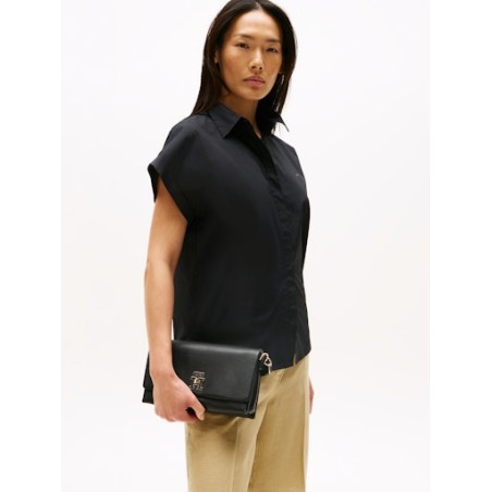 Sac Epaule TH Moderne Conv Cro Noir en Synthétique