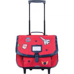 Cartable Trolley Antoine rouge