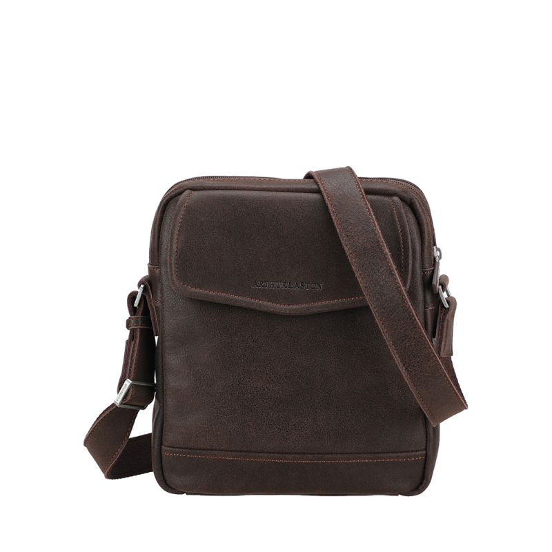 Maxi sac travers Owen en cuir Maxi sac travers Owen en cuir