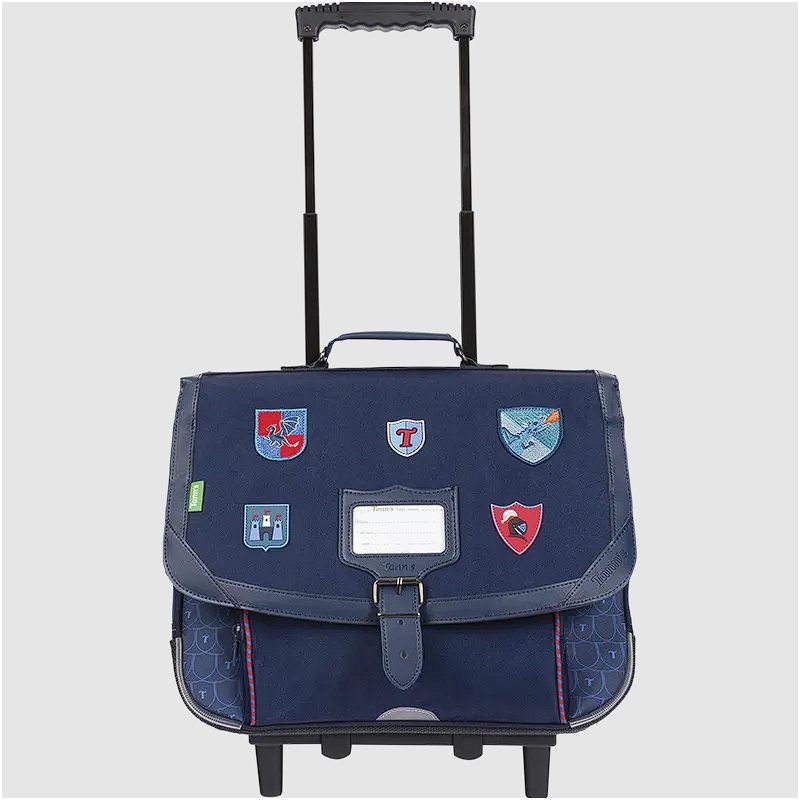 Cartable Trolley 38cm Lancelot Bleu