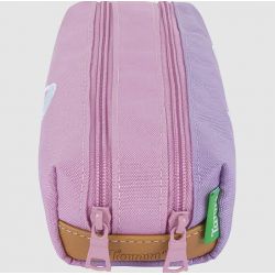 Trousse Double Manon Violet/Rose