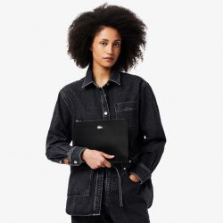 Pochette Zippée Anna en Synthétique - Lacoste