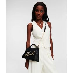 Sac bandoulière K/Signature en Cuir