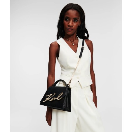 Sac bandoulière K/Signature en Cuir
