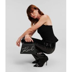 Petit sac à main K/Signature en Cuir