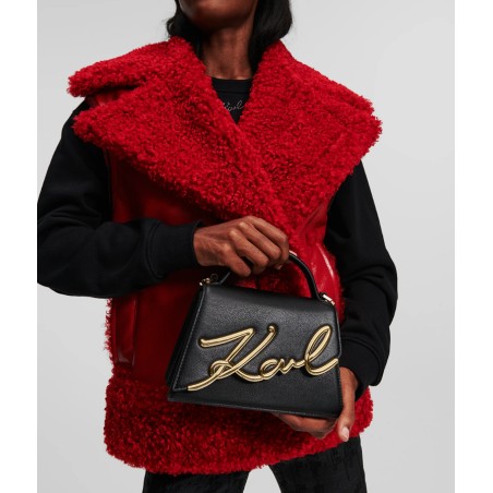 Petit sac à main K/Signature en Cuir