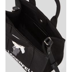 Mini sac cabas carré structuré Ikon Aquarelle – Noir