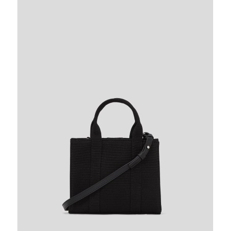 Mini sac cabas carré structuré Ikon Aquarelle – Noir