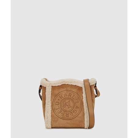 Sac travers K/Circle en Shearling