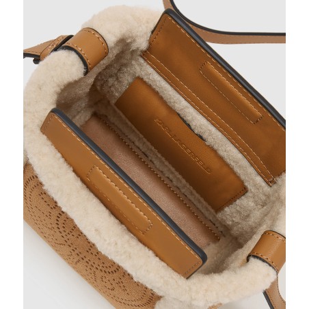 Sac travers K/Circle en Shearling