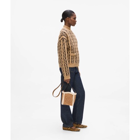 Sac travers K/Circle en Shearling