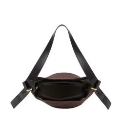 Sac épaule Adonira cuir côtelé 