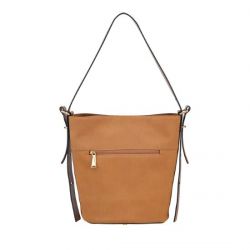 Sac épaule Adonira cuir côtelé 