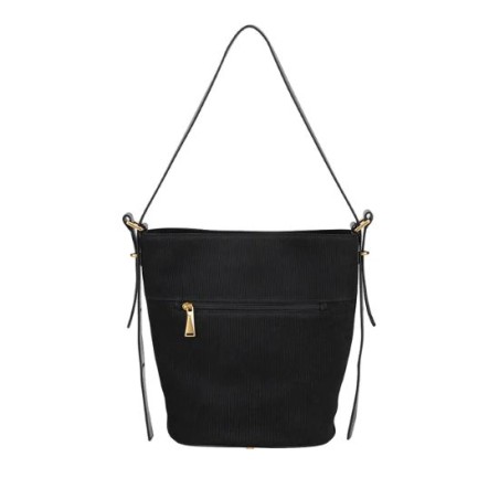Sac épaule Adonira cuir côtelé 