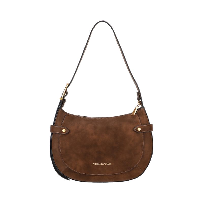 Sac bandoulière croûte de cuir Madelena - Arthur & Aston