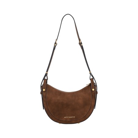 Sac épaule bandoulière croûte de cuir Madelena - Arthur & Aston