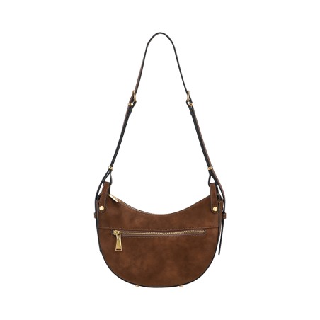 Sac épaule bandoulière croûte de cuir Madelena - Arthur & Aston