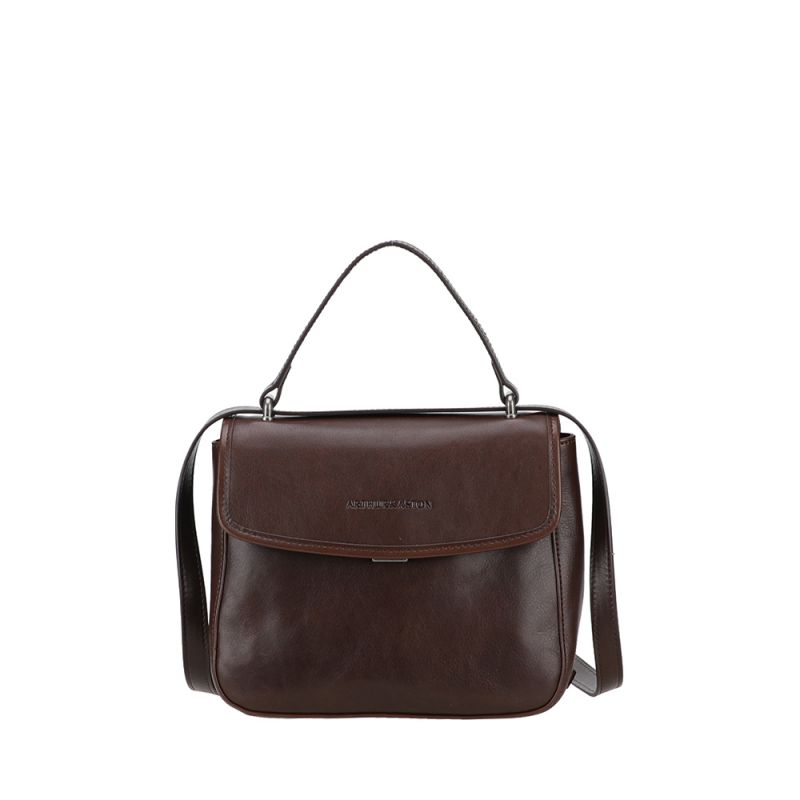 Sac à main à rabat Edith cuir - Arthur & Aston