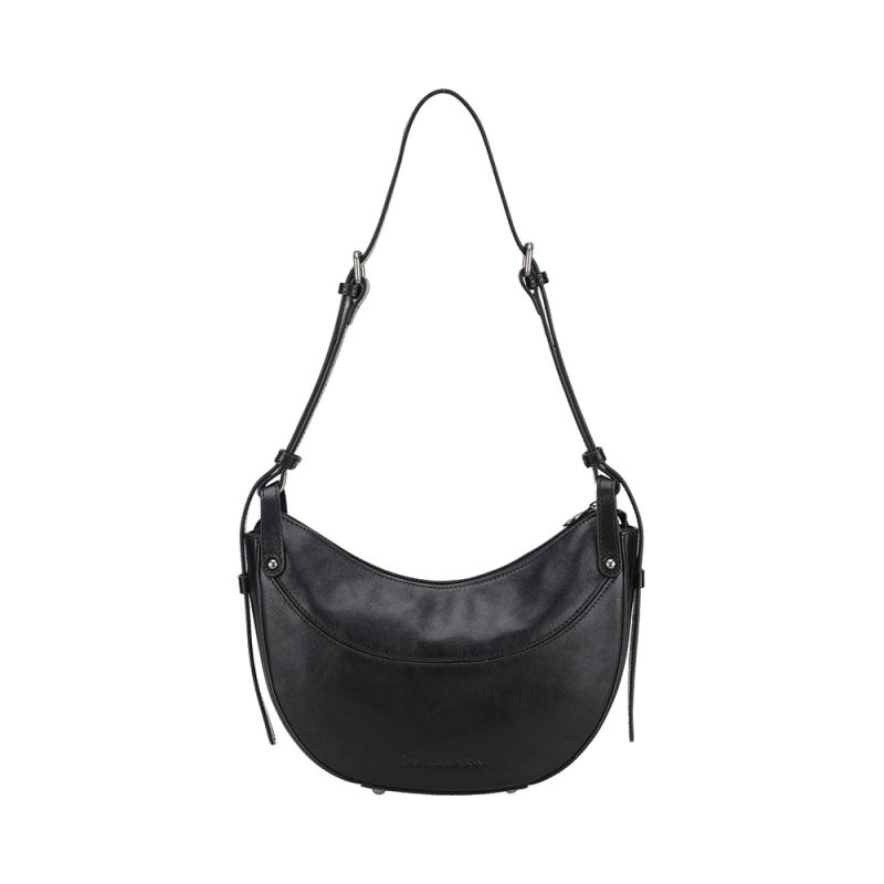 Sac épaule demi lune Edith en Cuir - Arthur & Aston 