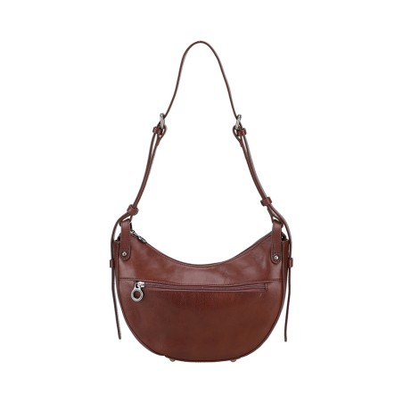 Sac épaule demi lune Edith en Cuir - Arthur & Aston 