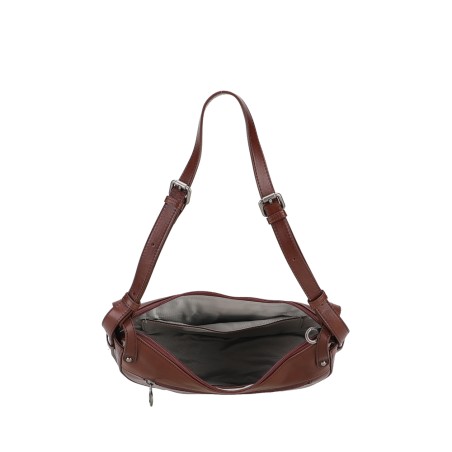 Sac épaule demi lune Edith en Cuir - Arthur & Aston 