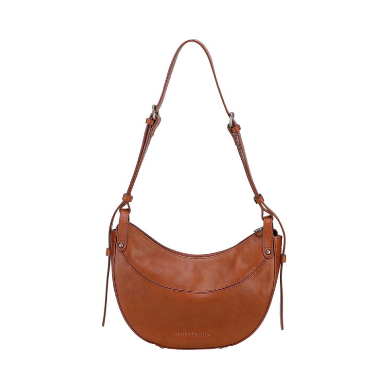 Sac épaule demi lune Edith en Cuir - Arthur & Aston 
