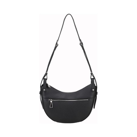 Sac épaule demi-lune Daphné en Cuir 