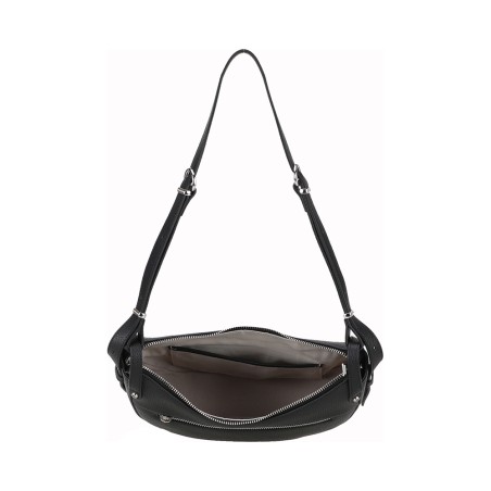 Sac épaule demi-lune Daphné en Cuir 