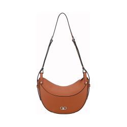 Sac épaule demi-lune Daphné en Cuir 