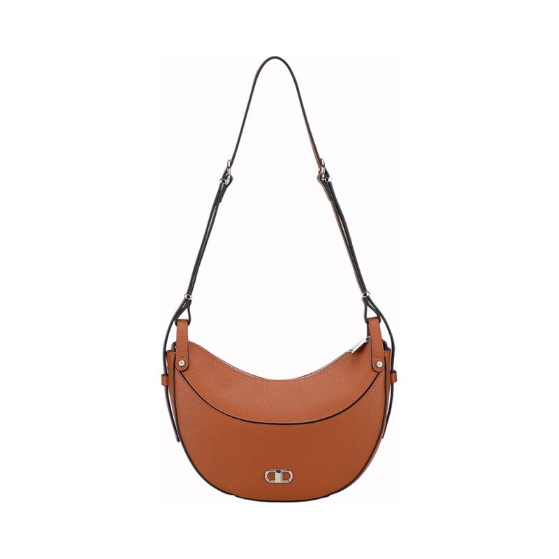 Sac épaule demi-lune Daphné en Cuir 