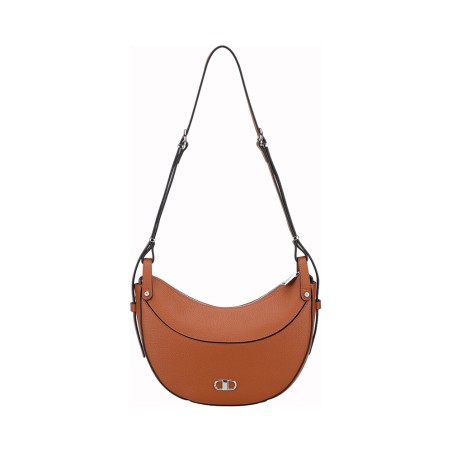 Sac épaule demi-lune Daphné en Cuir 