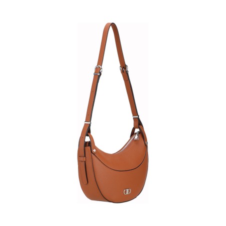 Sac épaule demi-lune Daphné en Cuir 