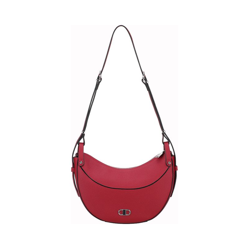 Sac épaule demi-lune Daphné en Cuir 