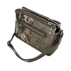 Sac Bandoulière 3 Compartiments Real en Synthétique 