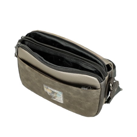 Sac Bandoulière Ovale à Rabat Real en Synthétique 