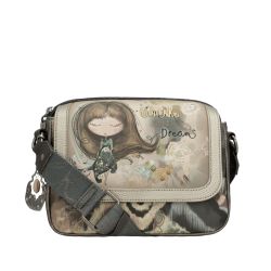 Sac Bandoulière Ovale à Rabat Real en Synthétique 