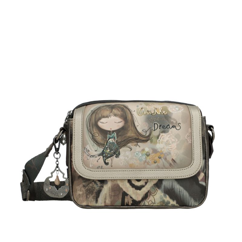 Sac Bandoulière Ovale à Rabat Real en Synthétique Sac Bandoulière Ovale à Rabat Real en Synthétique
