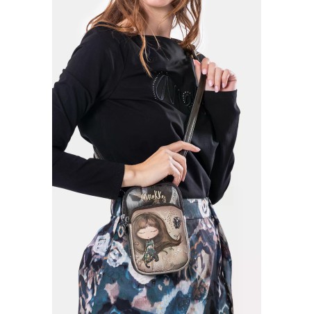 Mini Sac Bandoulière avec Poche Real en Synthétique 