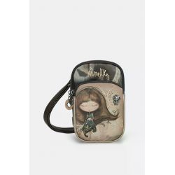 Mini Sac Bandoulière avec Poche Real en Synthétique 
