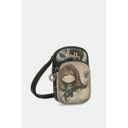Mini Sac Bandoulière avec Poche Real en Synthétique 