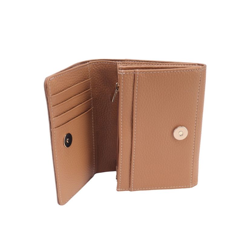 Porte-monnaie Cappuccino Alba en Cuir Porte-monnaie Cappuccino Alba en Cuir