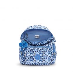 Sac à dos City Zip Mini Signature Print en Toile - Kipling