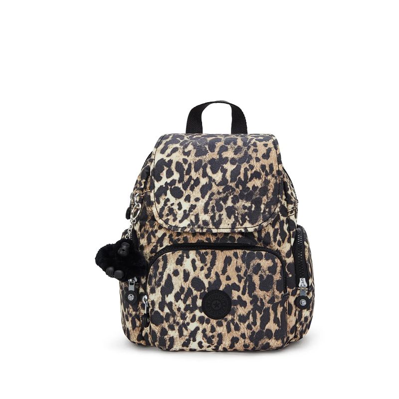 Sac à dos City Zip Mini Signature Print en Toile - Kipling