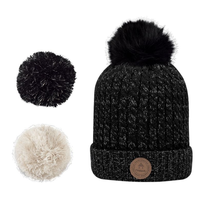 Bonnet 3 Pompons Royal Mojito Polaire