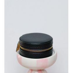 Boîte à bijoux de voyage ronde Yvonne